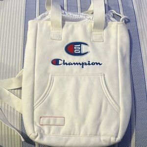 Champion 100 White Shuffle convertible tote BP.